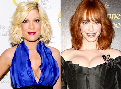 Tori Spelling, Christina Hendricks Tori Spelling, Christina Hendricks
